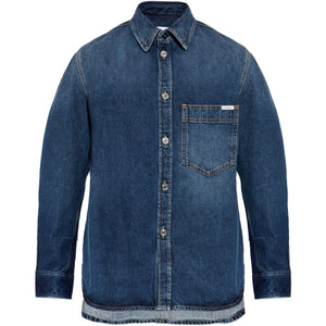 Givenchy Logo Patch Denim Shirt