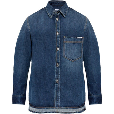 Givenchy Logo Patch Denim Shirt