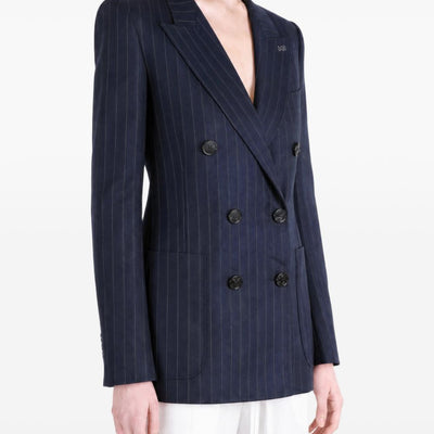 Givenchy Pinstripe Double-Breasted Blazer