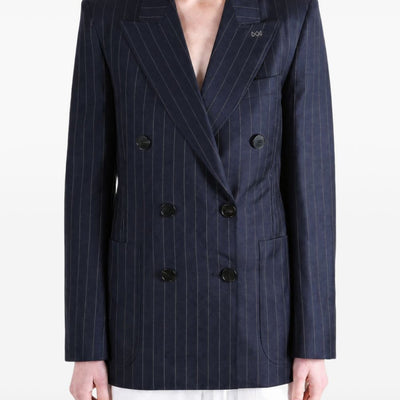 Givenchy Pinstripe Double-Breasted Blazer