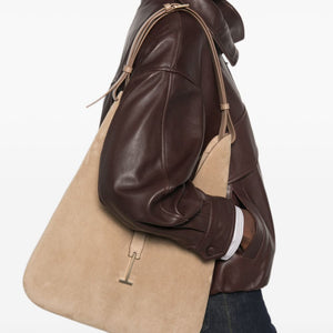 Tom Ford Suede T-Clasp Shoulder Bag
