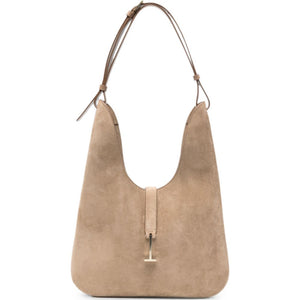 Tom Ford Suede T-Clasp Shoulder Bag