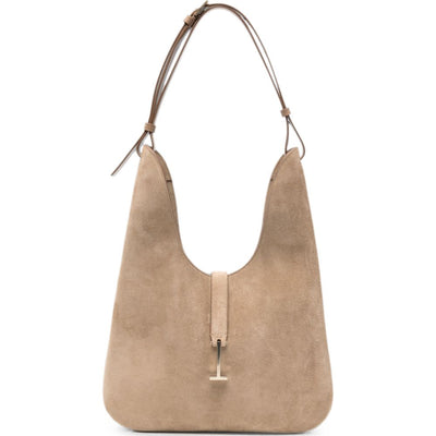 Tom Ford Suede T-Clasp Shoulder Bag