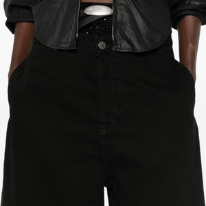 The Attico Denim Cotton Bermuda Shorts