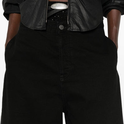 The Attico Denim Cotton Bermuda Shorts