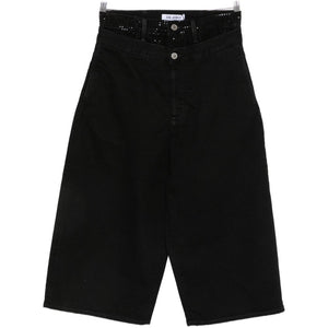 The Attico Denim Cotton Bermuda Shorts