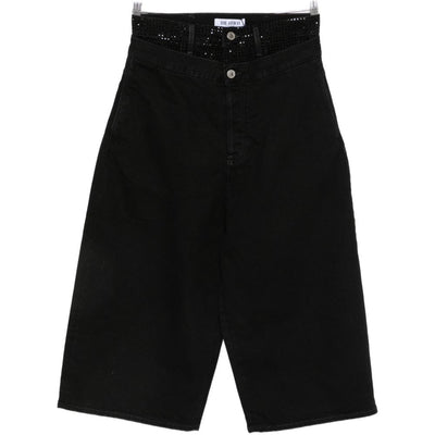 The Attico Denim Cotton Bermuda Shorts