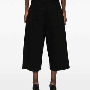 The Attico Denim Cotton Bermuda Shorts