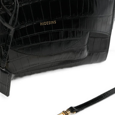 Hidesins Croc-Effect Top Handle Bag