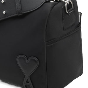 Ami Paris Marcel Large Nylon Shoulder Bag
