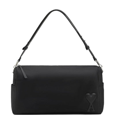 Ami Paris Marcel Large Nylon Shoulder Bag