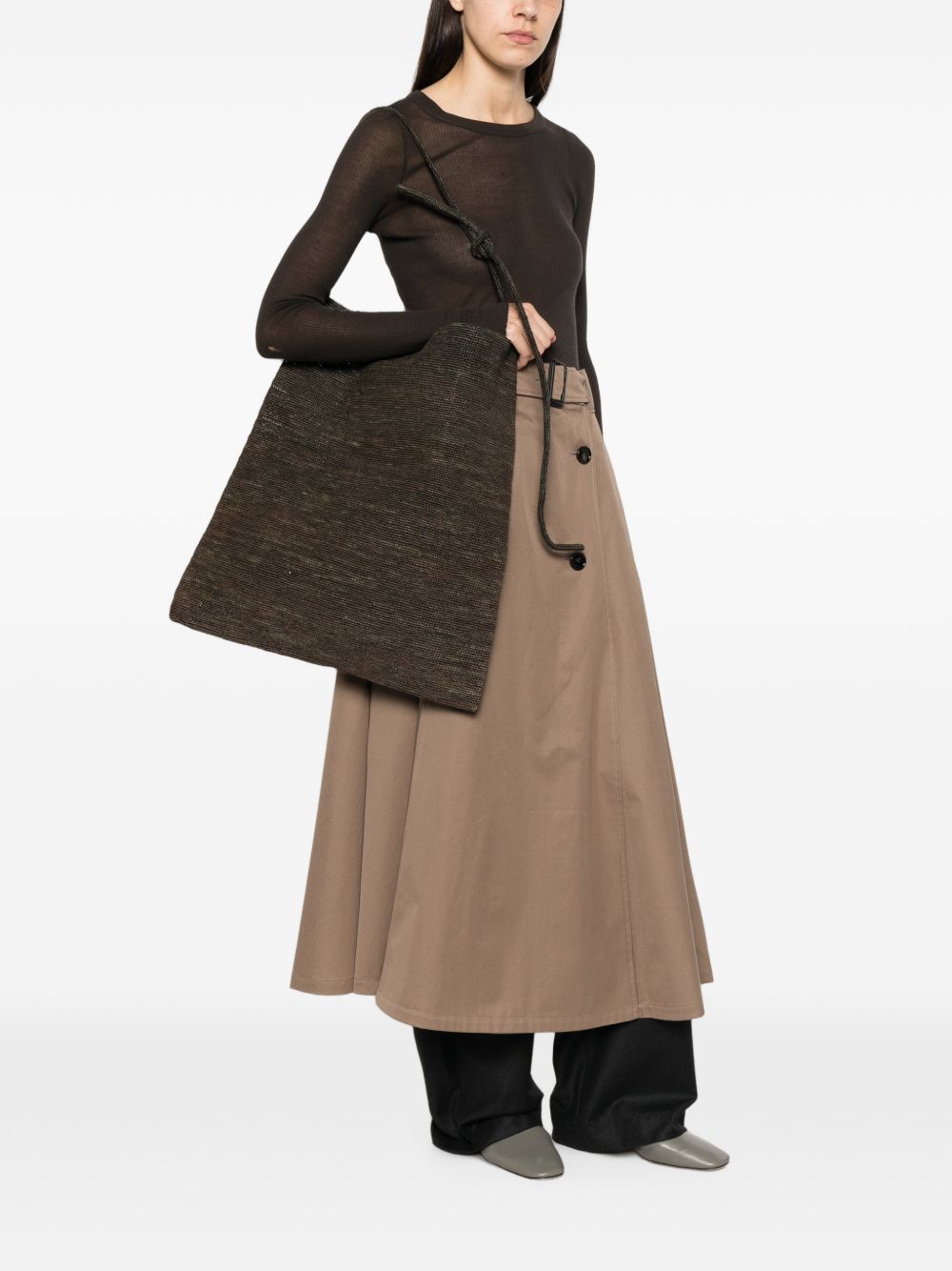 Sophie Digard Raffia Shoulder Bag