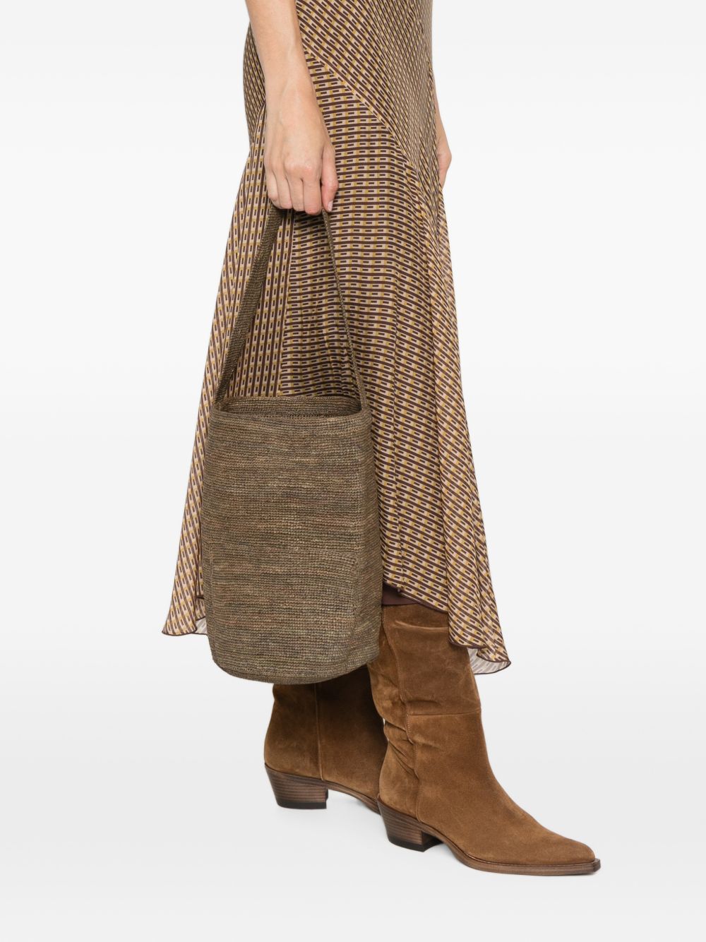 Sophie Digard Raffia Bucket Bag