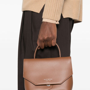 Emporio Armani Leather Top Handle Bag
