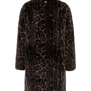 Apparis Leopard Faux-Fur Coat