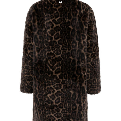 Apparis Leopard Faux-Fur Coat