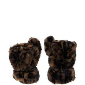 Apparis Leopard Print Mittens