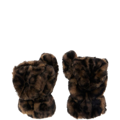 Apparis Leopard Print Mittens