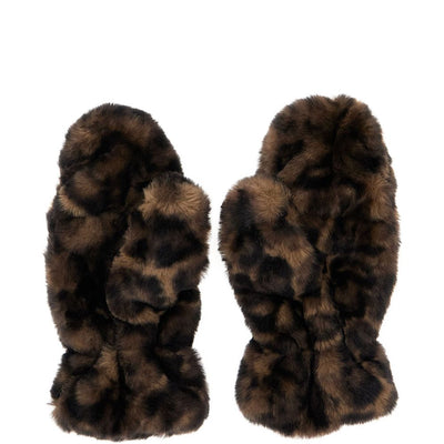 Apparis Leopard Print Mittens