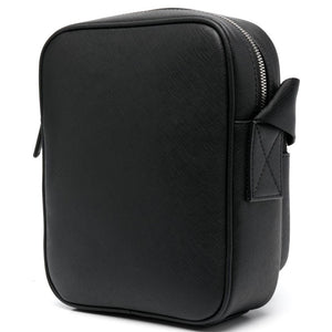 Emporio Armani Leather Top Zip Bag