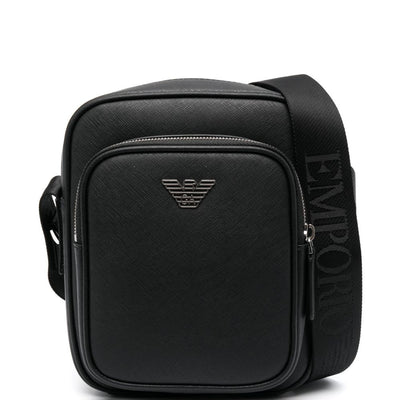 Emporio Armani Leather Top Zip Bag