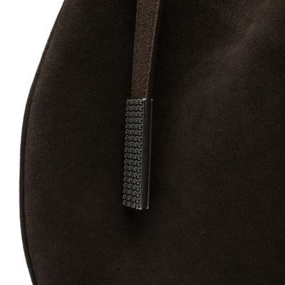 Emporio Armani Suede Leather Shoulder Bag