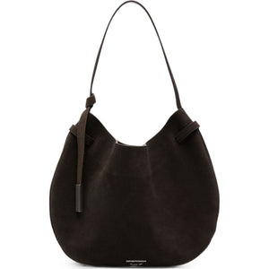Emporio Armani Suede Leather Shoulder Bag