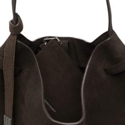 Emporio Armani Suede Leather Shoulder Bag