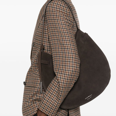 Emporio Armani Suede Leather Shoulder Bag