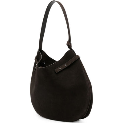 Emporio Armani Suede Leather Shoulder Bag