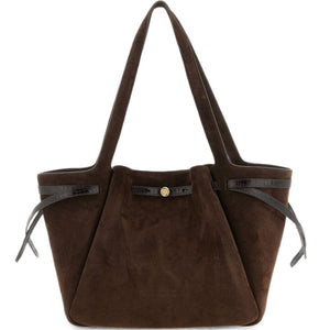Tory Burch Romy Suede Leather Tote Bag