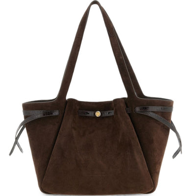 Tory Burch Romy Suede Leather Tote Bag