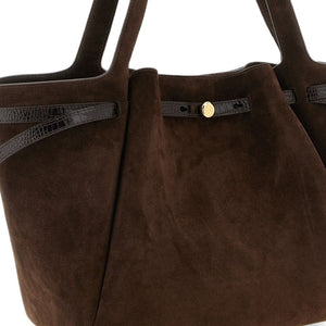 Tory Burch Romy Suede Leather Tote Bag