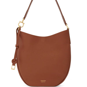 Ferragamo Medium Leather Hobo Bag