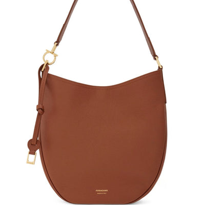 Ferragamo Medium Leather Hobo Bag