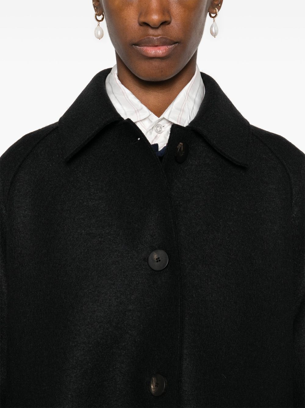 HARRIS WHARF LONDON Coats BLACK