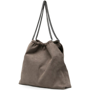 Stella McCartney Faux-Suede Ruched Bag