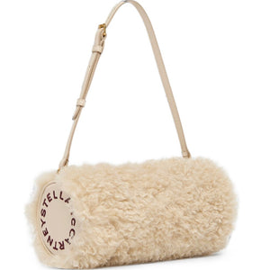 Stella McCartney Faux-Shearling Cylinder Bag