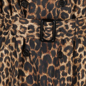 Saint Laurent Coats LEOPARD PRINT