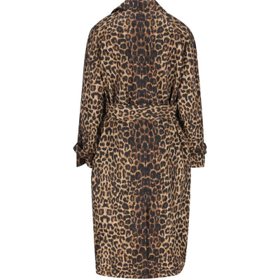 Saint Laurent Coats LEOPARD PRINT