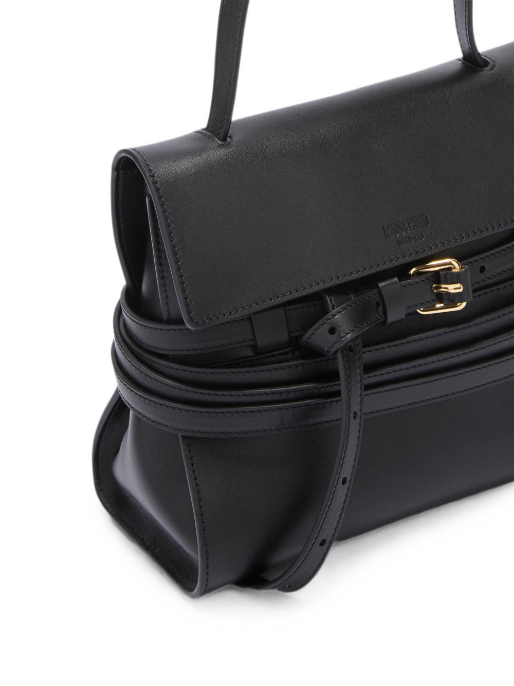Moschino Buckle Strap Shoulder Bag