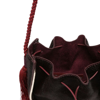 Forte Forte Calf Hair Drawstring Bag