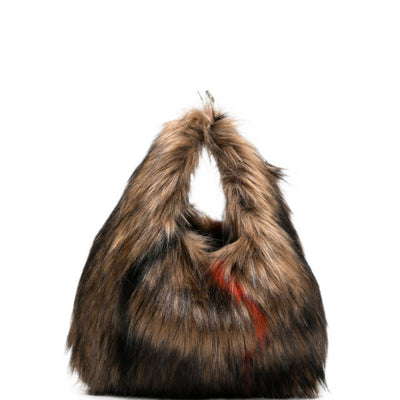 La Milanesa Nilde Faux-Fur Shoulder Bag
