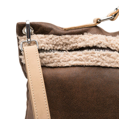 La Milanesa Ruth Shearling Bag