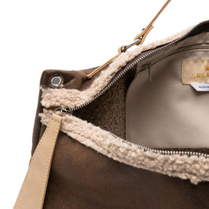 La Milanesa Ruth Shearling Bag