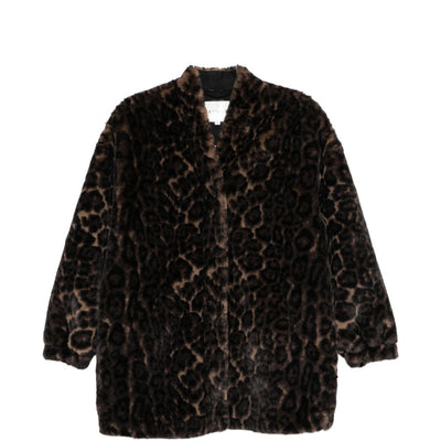 Apparis Leopard Faux-Fur Jacket