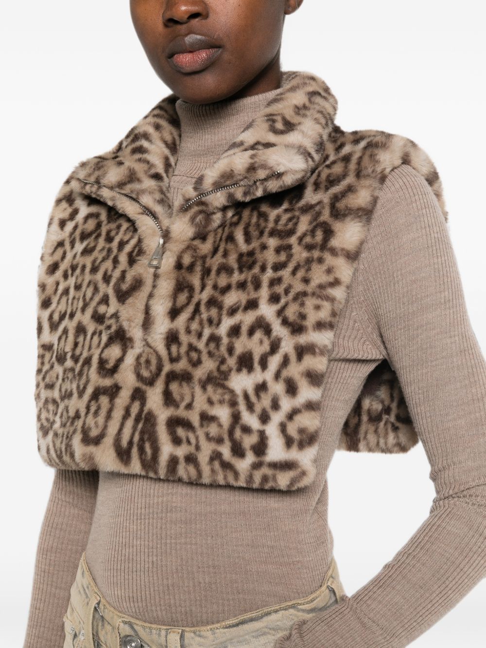 Apparis Leopard Print Scarf