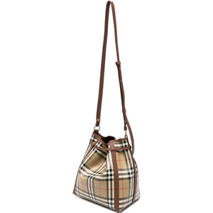 Burberry Check Canvas Drawstring Pouch