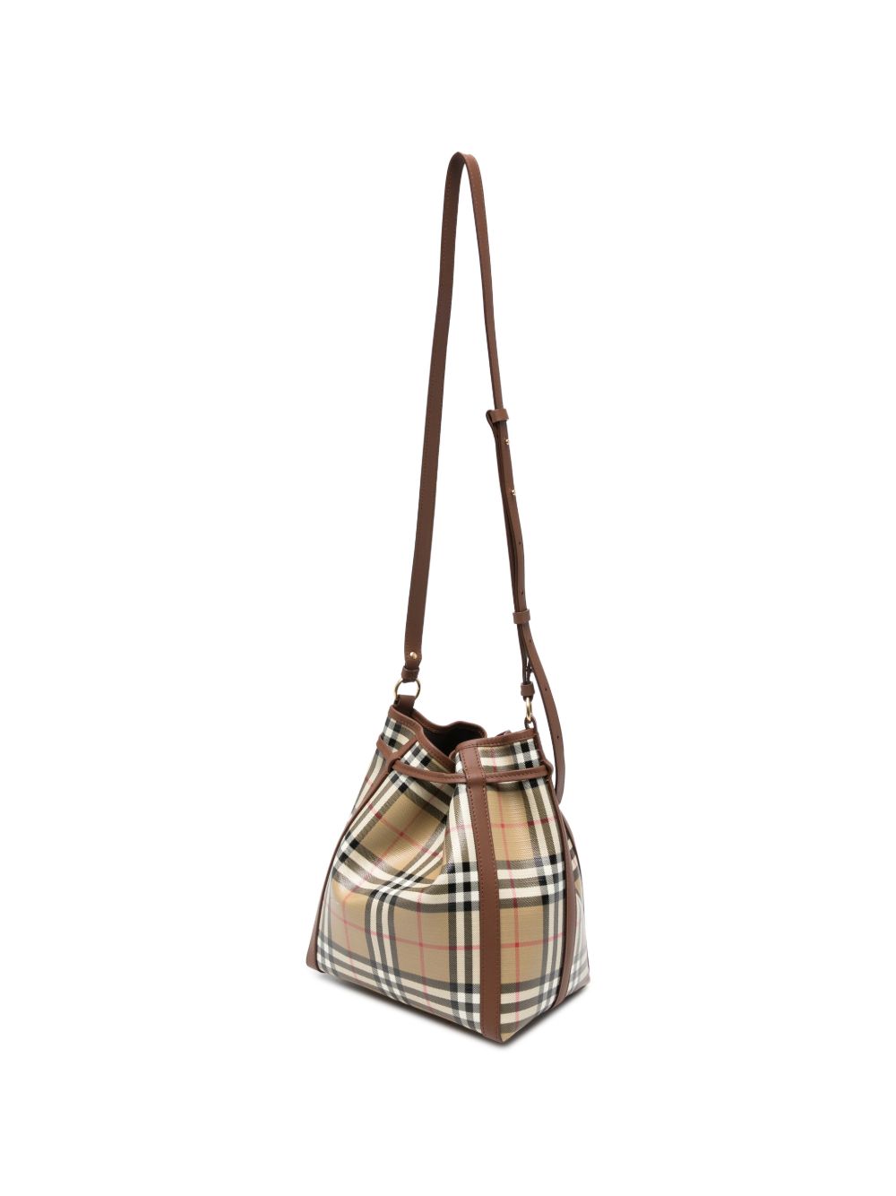Burberry Check Canvas Drawstring Pouch