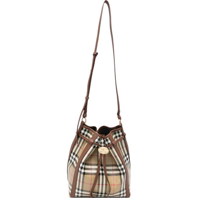 Burberry Check Canvas Drawstring Pouch